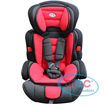 Mcc 3in1 Convertible Baby Child Car Safety Booster Seat Group 1/2/3 9-36 kg [PINK* GREY* ORANGE* RED* BLUE* SPOTTED* LEOPARD*] (Red)