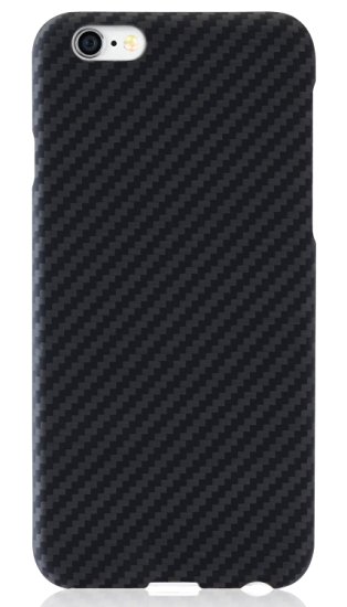 iPhone 6/ iPhone 6s Case, PITAKA [Aramid Fibre] 0.65mm Slim Fitting One-Piece Clip-On Case for iPhone 6 / iPhone 6s (4.7 Inch) - Black/Grey(Twill)