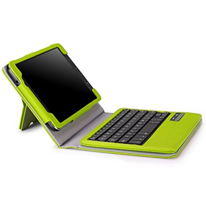 MoKo Samsung Galaxy Tab 4 8.0 Case - Wireless Bluetooth Keyboard Cover Case for Samsung Galaxy Tab 4 8.0 Inch Tablet, GREEN (With Smart Cover Auto Wake / Sleep. WILL NOT Fit Samsung Galaxy Tab 3 8.0)