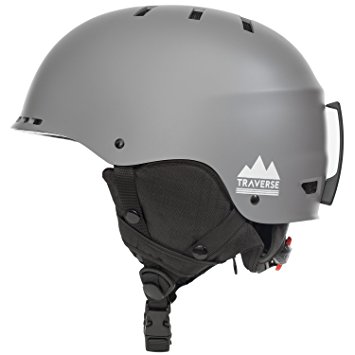 Traverse Vigilis 2-in-1 Convertible Ski & Snowboard/Bike & Skate Helmet with Mini Visor