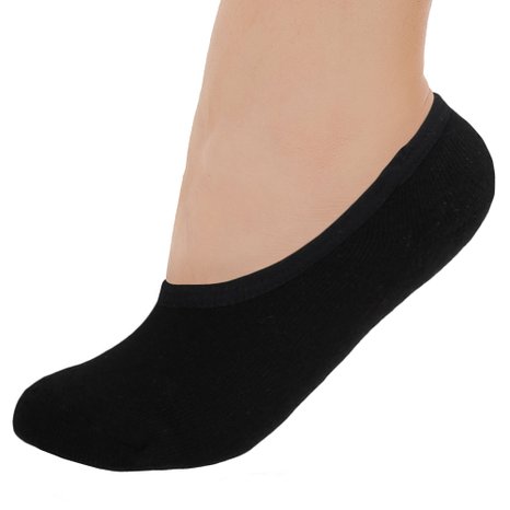 Basico Active 6-pair Pack No-show Casual Socks *Non Slip* Plain