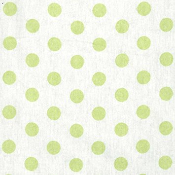 Trend Lab Kids Infant Newborn Crib Sheet - Sage Green And White Dot Print Flannel