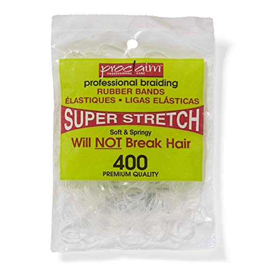 Proclaim Rubber Bands Clear 400 Count Clear