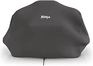 Ninja XSKCOVER Premium Outdoor Cover, Compatible Woodfire Grills (OG700 Series), Water-Resistant, Anti-Fade Fabric, Lightweight, Black, 19'' x 24'' x 13'