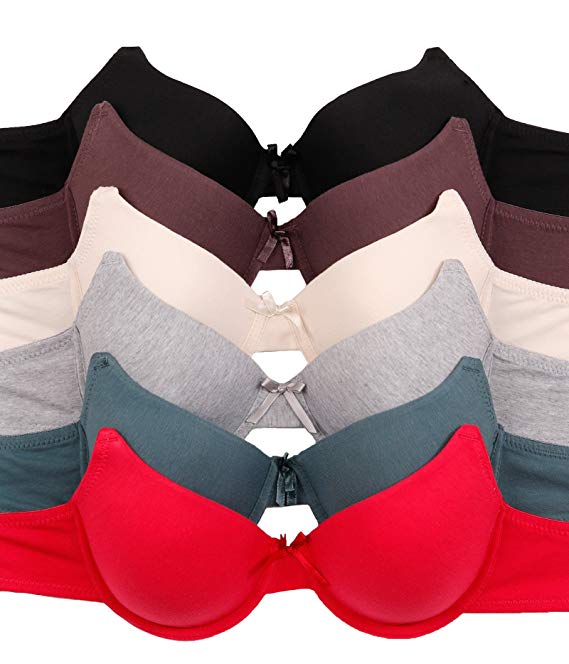 2ND DATE Women's Assorted Bras (Packs of 6) - Various Styles