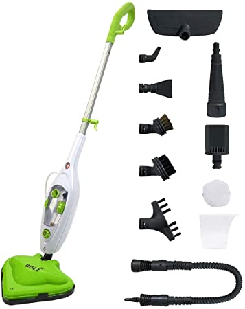 GPX BUZZ 1500W HOT STEAM MOP 10 in 1 FLOOR CLEANER CARPET WASHER HAND HELD STEAMER CORDED