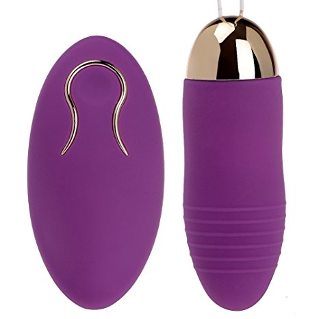 CANWIN Wireless Remote controlled 10-frequency Vibrating Love Egg Vibrator (Purple)