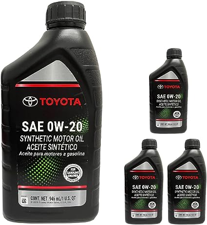 TOYOTA Genuine OEM 00279-0WQTE-01 Oil (4 QUARTS)