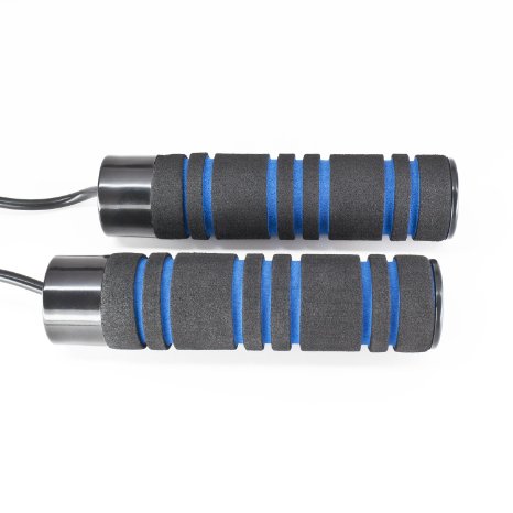 Vortex Weighted Jump Rope - Heavy Speed Rope for Crossfit Workout - Best Exercise for Kids or Adults - Adjustable, so Good for Children or Adult Fitness - Burn More Calories - Perfect Rx for Heart - Lose Weight Fast AND Build Strength - Quality Guaranteed