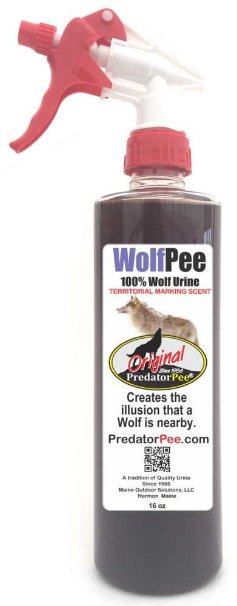 Predator Pee - 100% Pure Wolf Urine - 16oz Trigger Spray Bottle