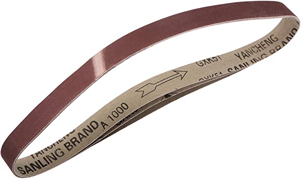 uxcell 1 x 30 Inch Sanding Belt 1000 Grit Sand Belts for Belt Sander 3pcs