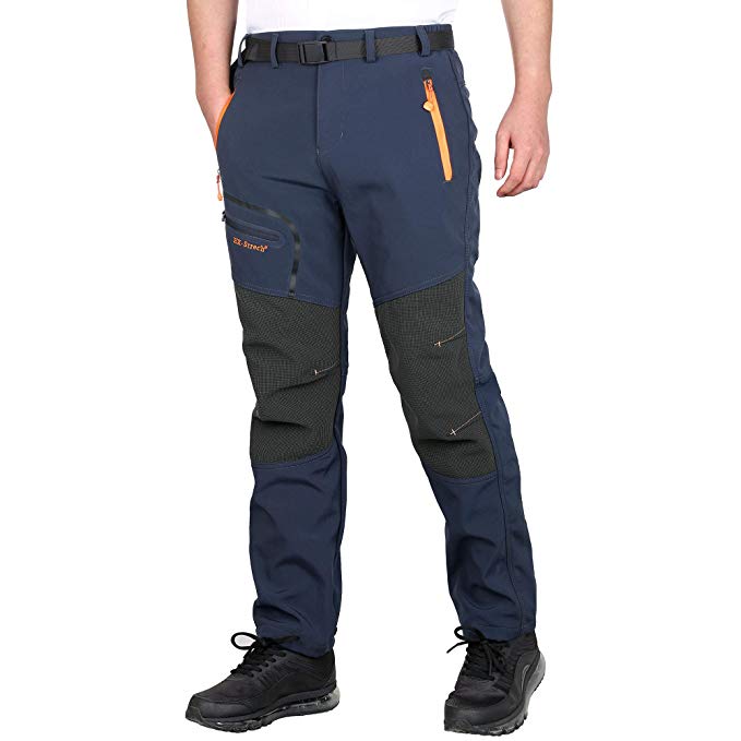 ZOEREA Men's Outdoor Cargo Pants, Waterproof Quick Dry Lightweight Stretchy Sun Protection Hiking Mountain Pants