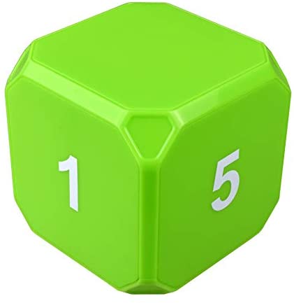 TimeCube Plus Preset Timer with 4 LED Light Alarm for Time Management, Available in 8 Colors and Countdown Settings (Green - 1,5,10,15 min)