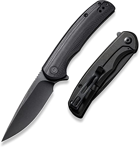 CIVIVI NOx Frame Lock Pocket Knife, Flipper Folding Knife with 2.97" Nitro-V Blade, Reversible Pocket Clip for EDC C2110C