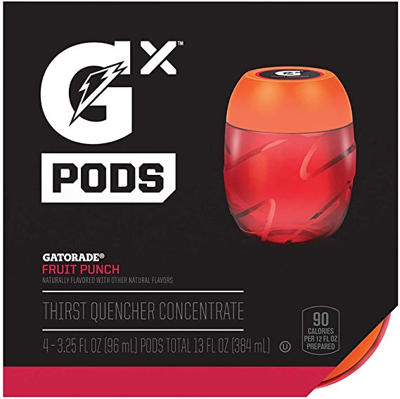 Gatorade GX Pods, Fruit Punch, 3.25oz Pods (16 Pack)