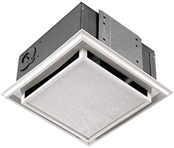 Broan 682 Duct-Free Ventilation Fan with Charcoal Filter, White Plastic-Grille