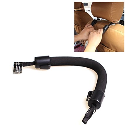 Huluwa Hand Grip Auto Back Seat Grab Handle Car Headrest Hanger Hooks Soft Grab Bar, 1 pcs