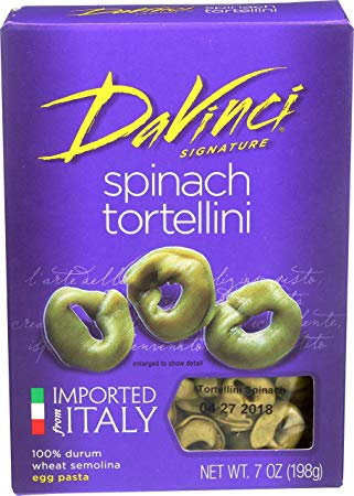 DaVinci Spinach Tortellini Pasta, 7-Ounces (Pack of 12)