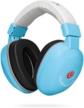 Lucid Audio HearMuffs Baby Hearing Protection (Over-The-Ear Sound Protection Ear Muffs Infant/Toddler/Child) (Pastel Blue), One Size