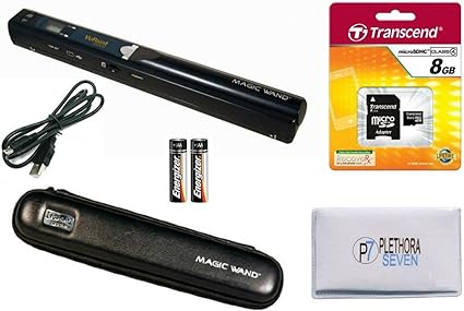 VuPoint Solutions PDS-ST415-VP Handheld Magic Wand Portable Scanner with Protective Carrying Case, 8GB Micro SD Card, and OCR Software, JPG/PDF, 900DPI, Color/Mono, for Document, Photo, Magazine, Book
