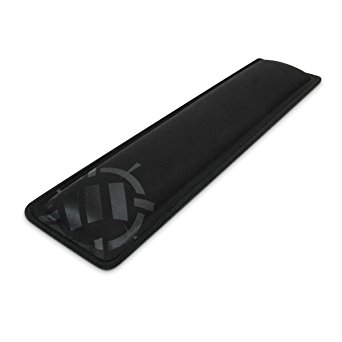 Gaming Keyboard Wrist Rest Pad with Soft Memory Foam Support for Full Size Keyboards by ENHANCE - Anti-Fray Stitching , Non-Slip Base - Thick 1 inch Padding for eSports Professionals