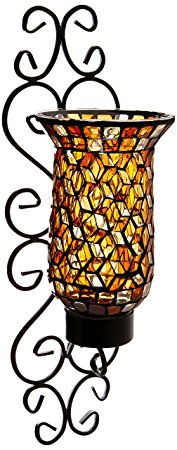 American Atelier Mosaic Glass and Metal Wall Lighting Sconce