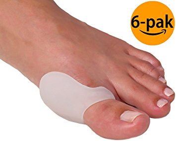 NatraCure Gel Big Toe Bunion Guard - (1316-M NCBC 6PK) - 6 Pack - (For Pain Relief from Friction, Pressure, and Hallux Bunions)