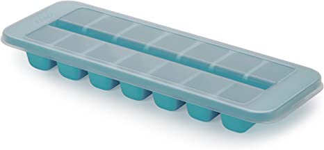 Joseph Joseph Flow - Easy-fill Ice-cube Tray with Lid, Stackable, Large 14 cube capacity