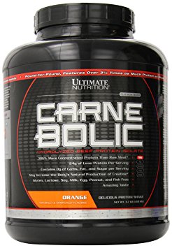 Ultimate Nutrition Carnebolic Hydrolyzed Beef Protein Isolate, Orange, 60 Count