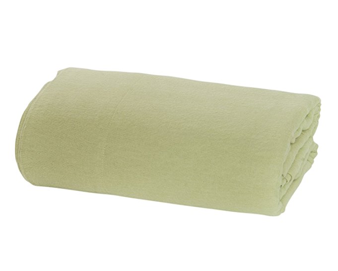 FLANNEL PILLOWCASES by DELANNA, 100% Cotton, Brushed on both sides for added comfort Standard Size 20" x 30" 170 Gsm, Includes 2 Pillowcases (Standard, Sage)