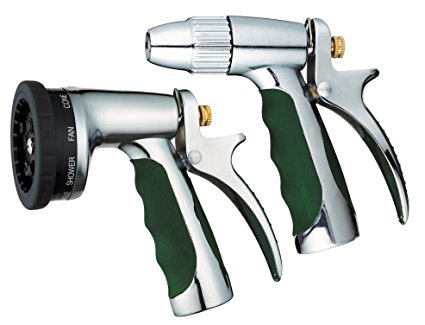 JOKOBI Spray Nozzle, Heavy Duty Durable 9 Function Adjustable High Grade Metal, Tough Metal Trigger & Bonus Spray Gun