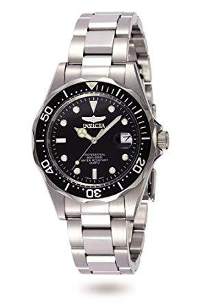 Invicta Pro Diver Unisex Wrist Watch Stainless Steel Quartz Black Dial - 8932