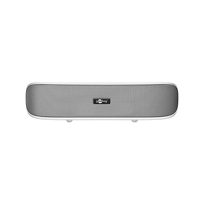 Goobay SoundBar - Stereo Speaker with USB Plug 'n Play and AUX-in, white