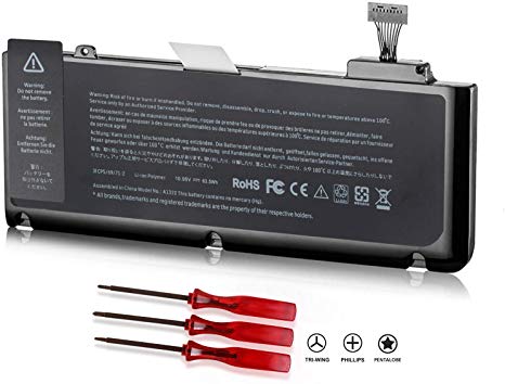 A1322 Laptop Battery for MacBook Pro 13 inch A1278 (Mid 2009 2010 Early 2011 Late 2011 Mid 2012 Version) MB990LL/A MB991LL/A MC375LL/A MD314LL/A MC724LL/A - 12 Months Warranty