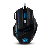 DBPOWER DB80 5500 DPI 7 Button LED Optical USB Wired Gaming Mouse Mice for Pro Gamer-Black