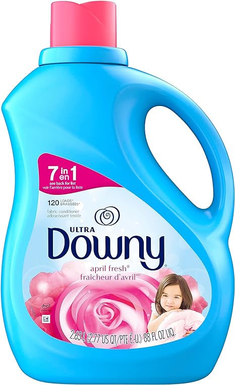 Downy Ultra Laundry Liquid Fabric Softener (Fabric Conditioner), April Fresh, 88 fl oz, 120 Loads