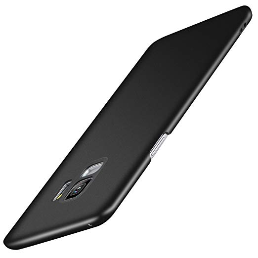 REALIKE Samsung Galaxy S9 Ultra Thin Case Super Slim Hard Shell Cover Matte Finishing Protective Case Sleek Light with Excellent Grip For Samsung S9-Black