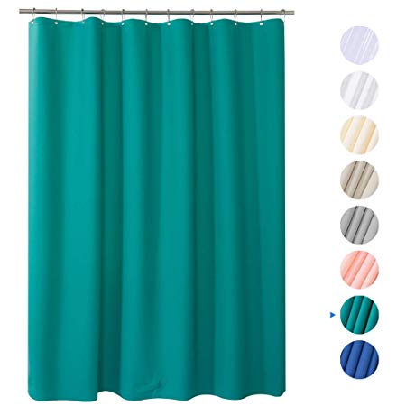 Amazer Shower Curtain, 72" W x 84" H Thick Bathroom Shower Curtains No Smell with Rust-Resistant Grommet Holes-Turquoise
