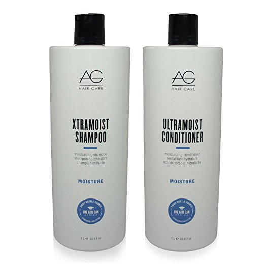 AG Hair Xtramoist Shampoo & Ultramoist Conditioner 33.8oz Duo "Set"