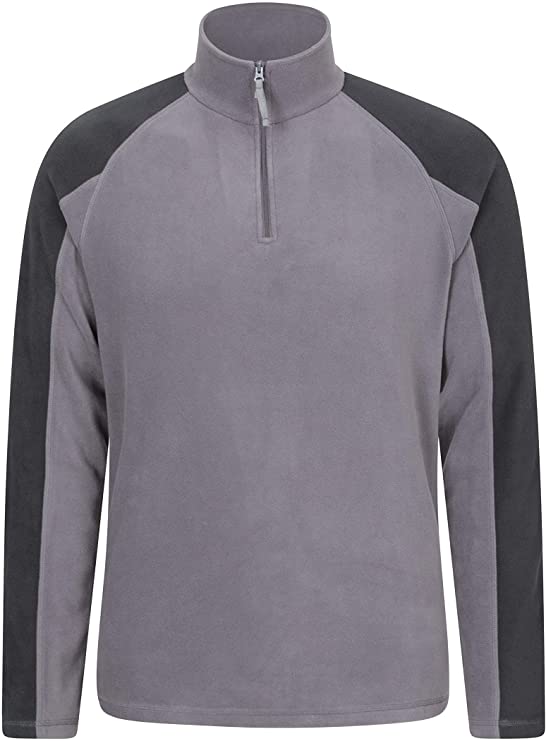 Mountain Warehouse Ashbourne Mens Fleece - Microfleece Sweater, Antipill Midlayer, Warm Top - Best for Winter, Camping, Trekking, Hiking