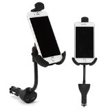 Car Mount I Go Teck Car Smartphone Holder Hands Free with Dual USB 31A Charger With Over Charge and Over Current Protection