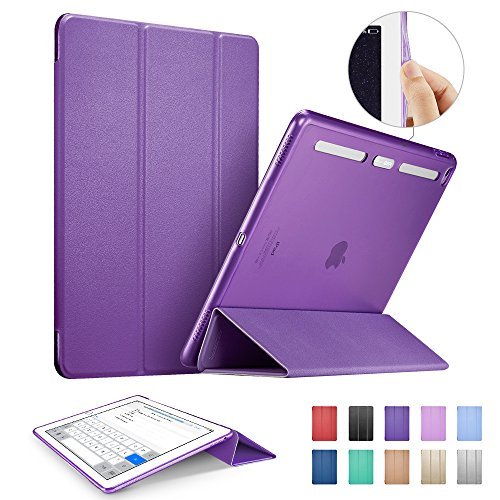 iPad Pro 12.9 inch Case, ESR Soft TPU Bumper Edge Slim Fit Smart Case Cover with Auto Sleep/Wake for Apple iPad Pro/ iPad 7th Generation 12.9 inch_Violet