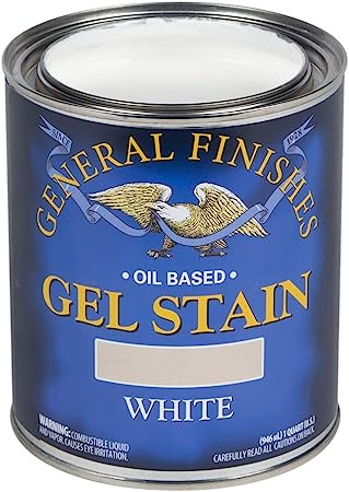 General Finishes Oil Base Gel Stain, 1 Quart, White