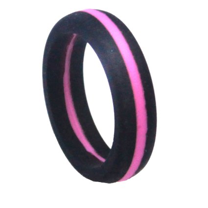 Women's Silicone Wedding Band. Safe and Durable Silicone Wedding Ring for the Active Lifestyle.