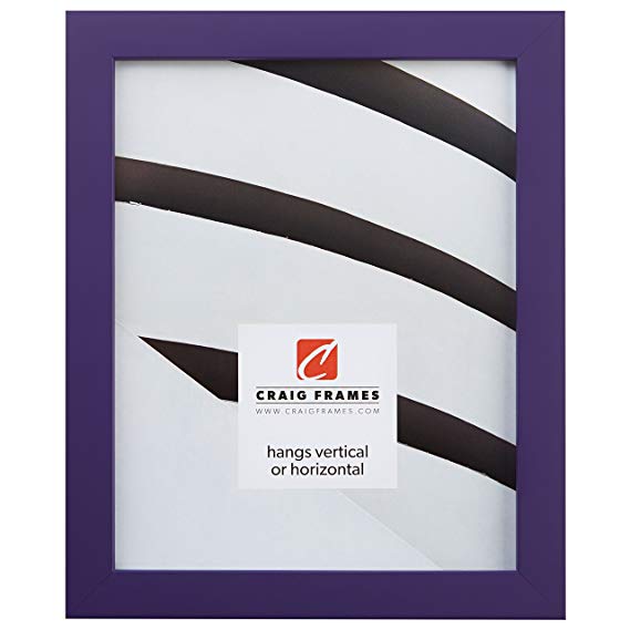 Craig Frames 140639 14 by 22-Inch Picture Frame, Solid Wood, Smooth Finish, 0.875-Inch Wide, Purple