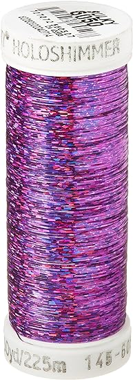 Sulky Of America Holoshimmer Polyester Metallic Thread, 250 yd, Purple