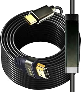 USB C to HDMI Cable 50FT 4K30HZ,Thunderbolt 3/4 to HDMI Cable Compatible with Galaxy S22 /S20, MacBook Pro/Air 2020, iPad Pro 2021/2020, Surface Book 2, XPS 15,iphone15 pro and iphone15pro max