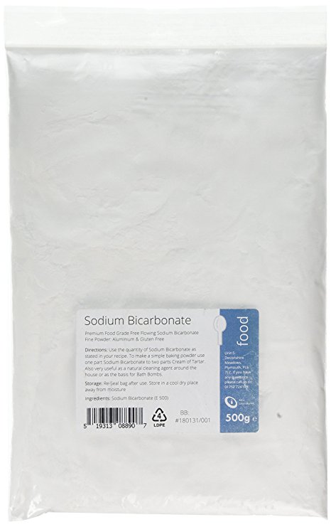 Sodium Bicarbonate 500g - Pharmaceutical Grade (Bicarb/Bicarbonate of Soda)