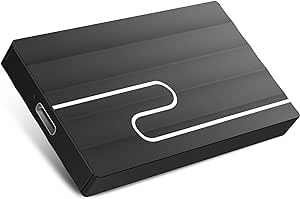 Portable 2T External Hard Drive, Ultra Slim Storage Compatible for PC, Mac, Laptop, Xbox, Xbox one(Black)