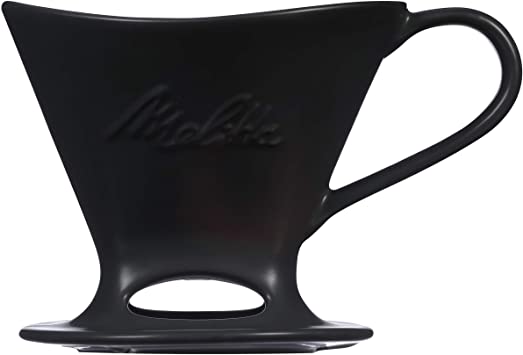 Melitta SS PO BL Ceramic Signature Series Pour-Over Coffee Maker, Matte Black